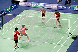 Mixed Doubles Badminton