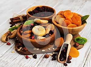 Mixed dried fruits