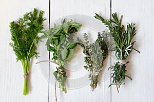 Mixed fresh herbs