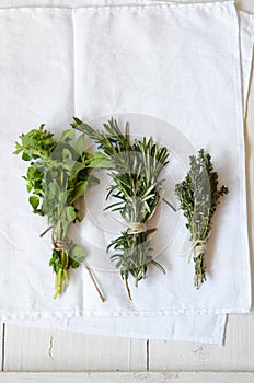 Mixed fresh herbs