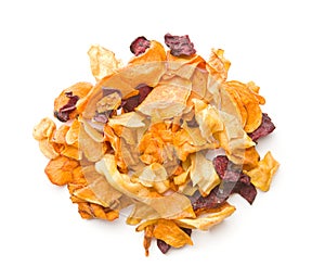 Mixed fried vegetable chips