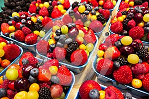 Mixed fruit berries photo