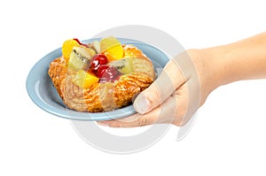 Mixed fruit Danish pastry