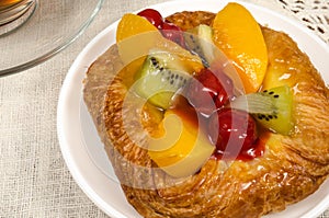 Mixed fruit Danish pastry