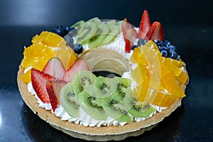 Mixed fruit tart  backgrounder photo