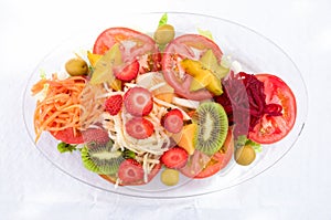 Mixed Fruit and Vegetable Salad