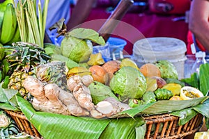 Mixed fruits and vegetables