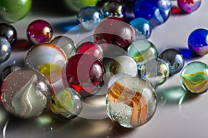 Mixed Glass Marbles photo