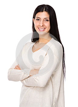 Mixed indian woman portrait