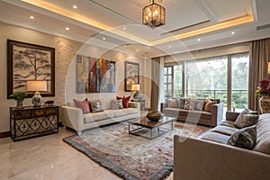 Mixed media interior dream realization