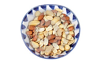 Mixed Nuts in Bowl