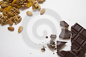 Mixed nuts with chocolate