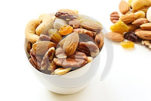 Mixed Nuts Healthy snack close up