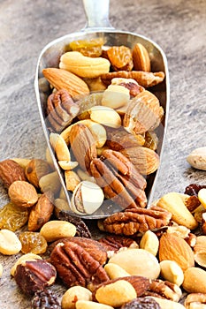 Mixed Nuts Healthy snack close up