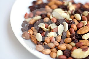 Mixed Nuts on plate