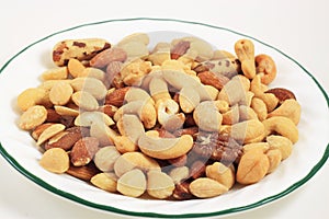 Mixed Nuts in Plate