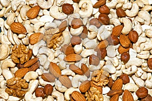 Mixed nuts texture