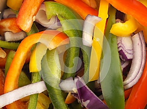 Mixed pepper and onion salad