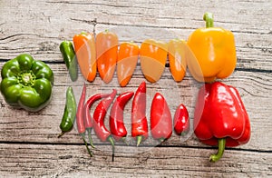 Mixed peppers