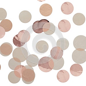 Mixed rose gold tissue paper confetti