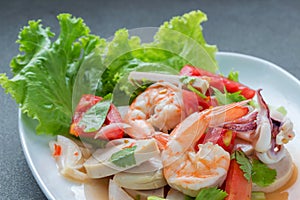 Mixed seafood salad