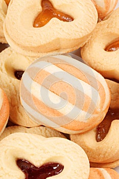 Mixed shortcrust pastry biscuits photo