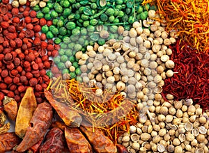 Mixed spice background