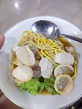 Mixed tofu is a mainstay on the menu of East Java, Indonesia