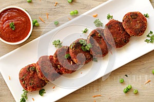 Mixed vegetable cutlet or patties