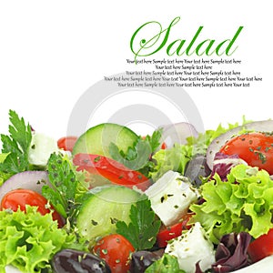 Mixed vegetables salad