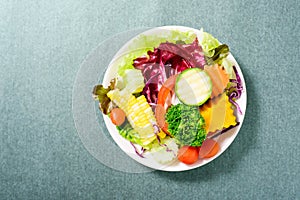 Mixed vegetables salad for eating, healthy food