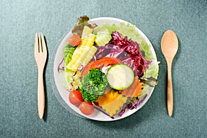 Mixed vegetables salad for eating, healthy food