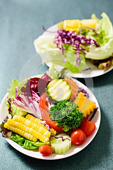 Mixed vegetables salad for eating, healthy food