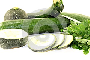 Mixed zucchini with parsley