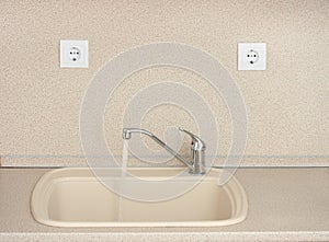 Mixer Faucet /tap with running water