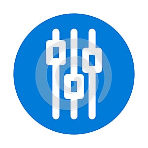 Mixer Line Style vector icon which can easily modify or edit