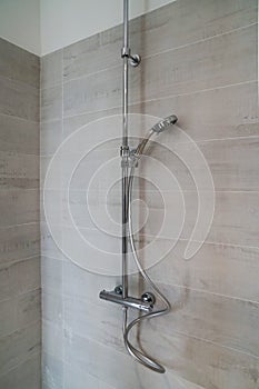 Mixer tap shower with adjustable wand