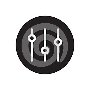 Mixer vector glyph flat icon