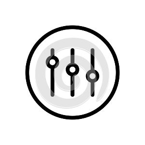 Mixer  vector thin line icon