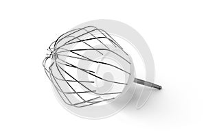 Mixer whisk for food processor isolated on white.