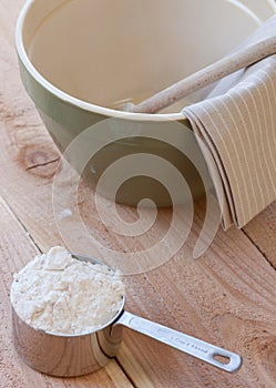 Mixing bowl and measuring cup