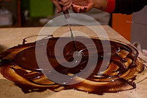 Mixing Chocolate for Tuffles