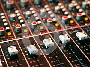 Mixing console photo