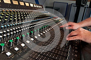 Mixing console