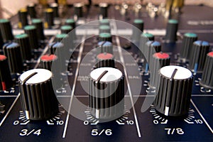 Mixing console