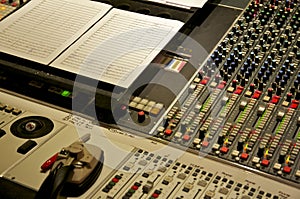 Mixing Console at Abbey Road Studios, London