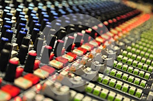 Mixing Console Close-up at Abbey Road Studios, London