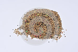 mixture of grains, seeds for canary birds