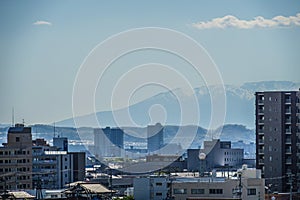 Miyagi Prefecture,Sendai City skyline from Arai direction