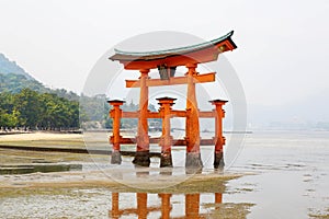 Miyajima, The famous Floating Torii gate, Japan.